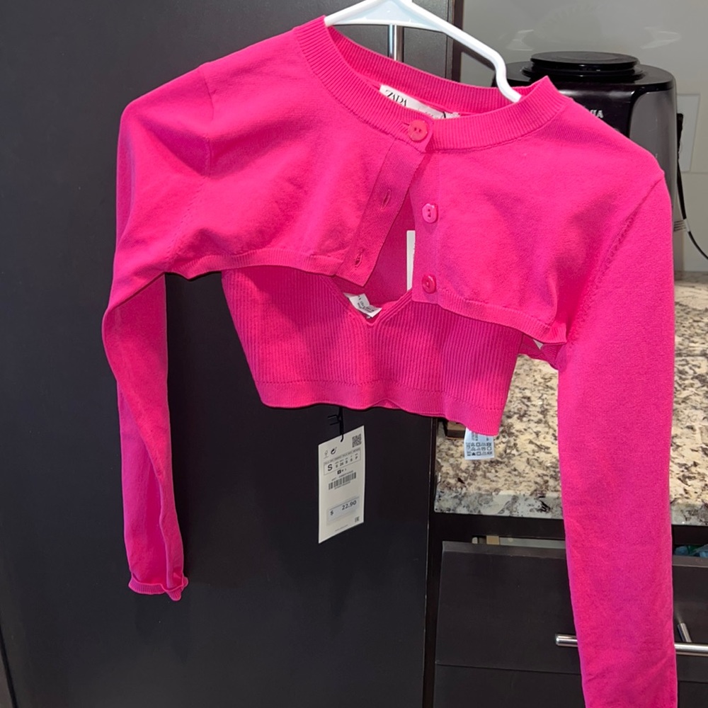 Zara two piece crop sweater